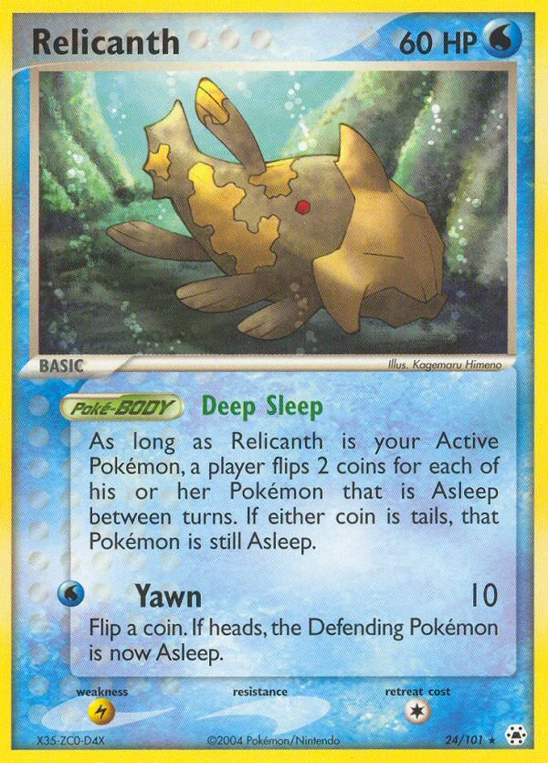 Relicanth 24/101, Hidden Legends Pokémon card