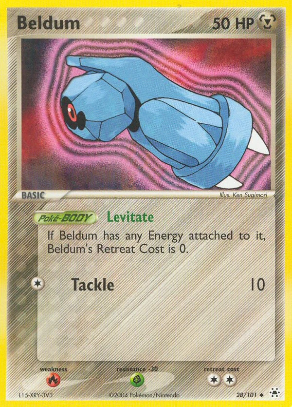 Beldum 28/101, Hidden Legends Pokémon card