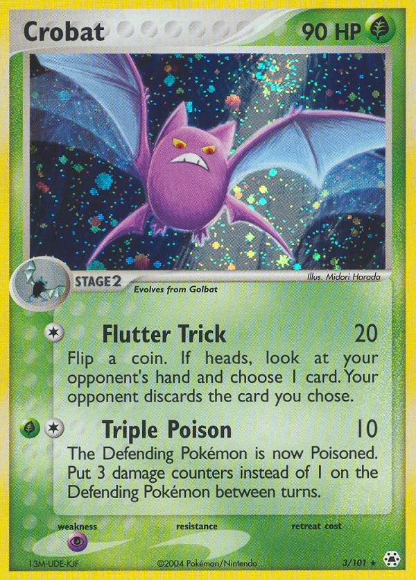 Crobat 3/101, Hidden Legends Pokémon card
