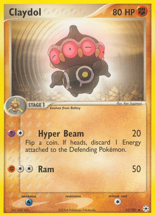 Claydol 31/101, Hidden Legends Pokémon card