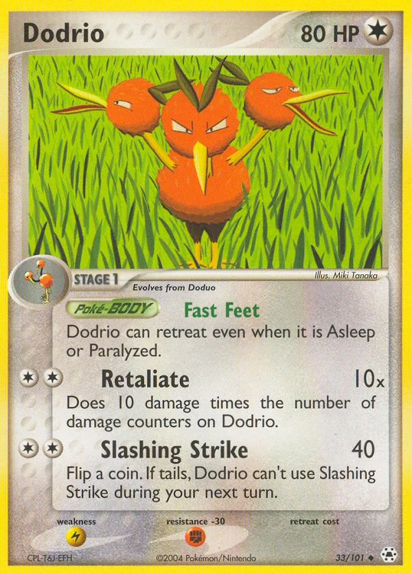 Dodrio 33/101, Hidden Legends Pokémon card
