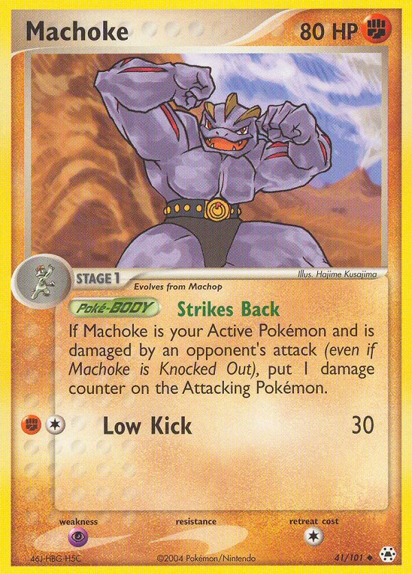Machoke 41/101, Hidden Legends Pokémon card