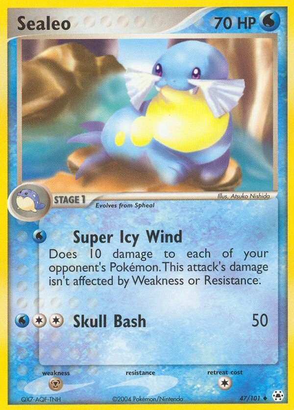 Sealeo 47/101, Hidden Legends Pokémon card