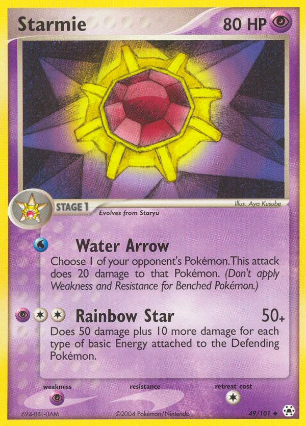 Starmie 49/101, Hidden Legends Pokémon card