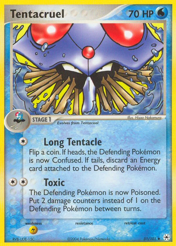 Tentacruel 51/101, Hidden Legends Pokémon card