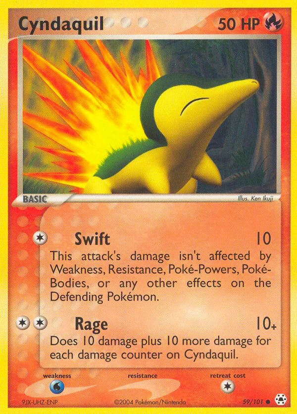 Cyndaquil 59/101, Hidden Legends Pokémon card