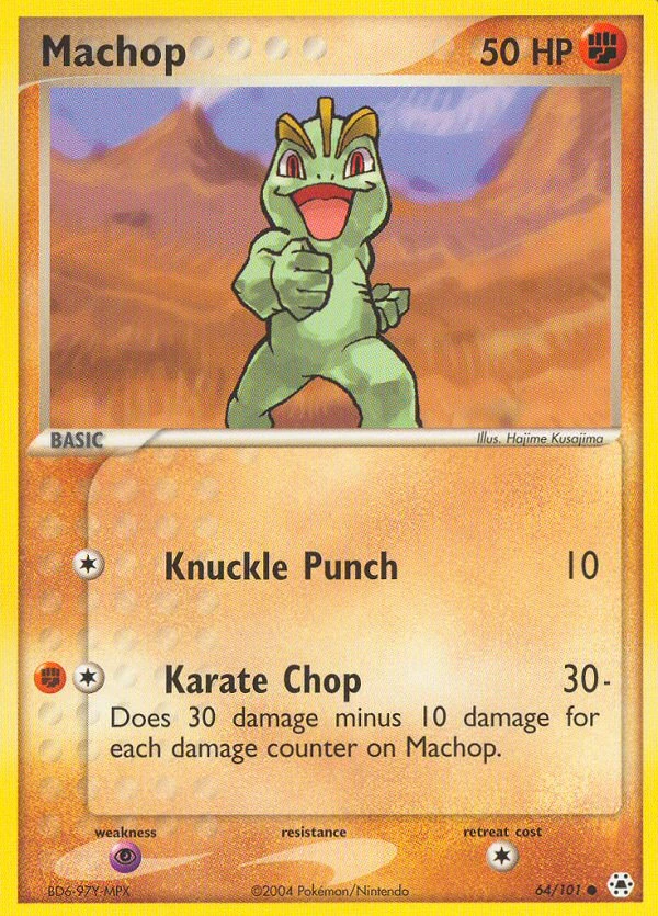 Machop 64/101, Hidden Legends Pokémon card