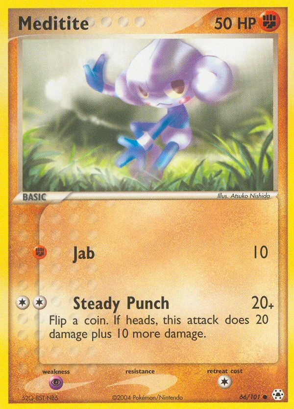 Meditite 66/101, Hidden Legends Pokémon card
