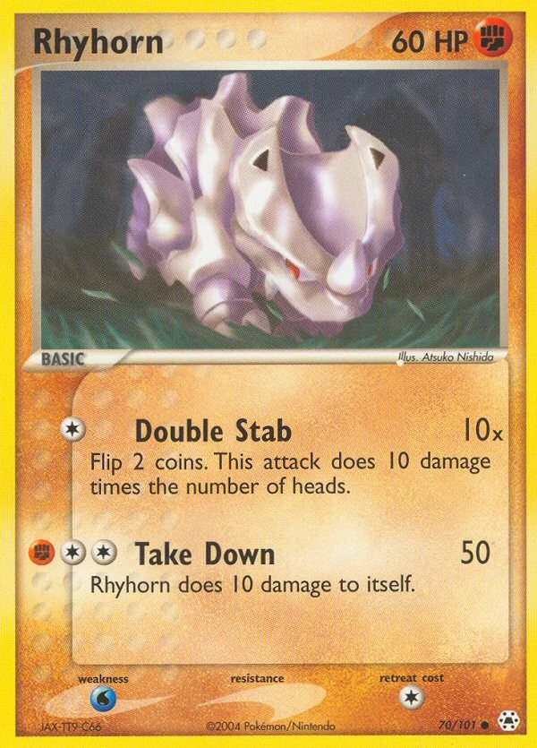 Rhyhorn 70/101, Hidden Legends Pokémon card