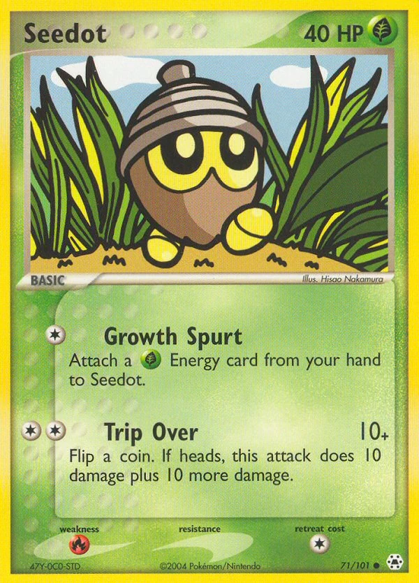 Seedot 71/101, Hidden Legends Pokémon card