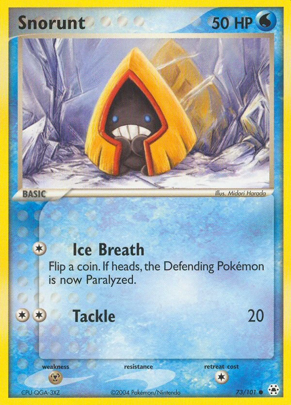 Snorunt 73/101, Hidden Legends Pokémon card