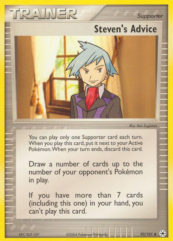 Steven's Advice 92/101, Hidden Legends Pokémon card
