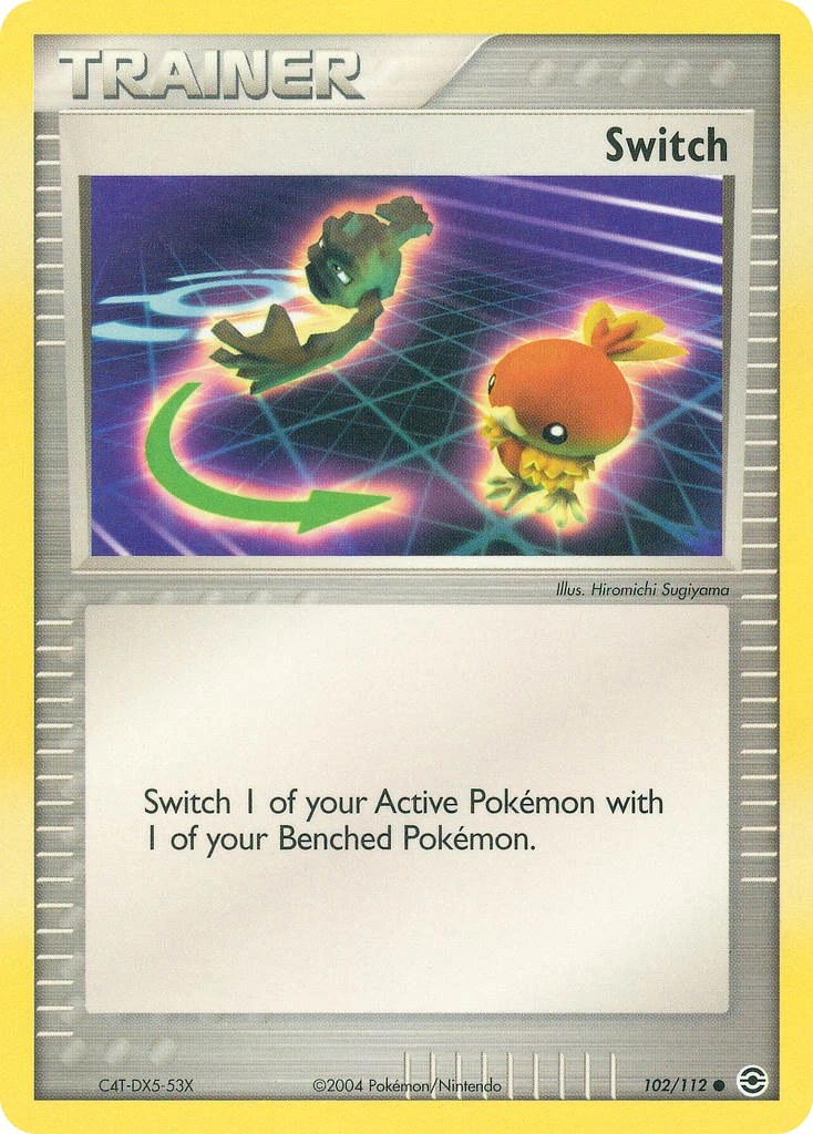Switch 102/112, FireRed & LeafGreen Pokémon card