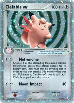 Clefable ex 106/112, FireRed & LeafGreen