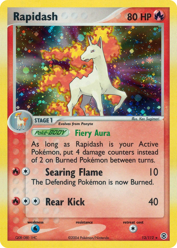 Rapidash 13/112, FireRed & LeafGreen Pokémon card