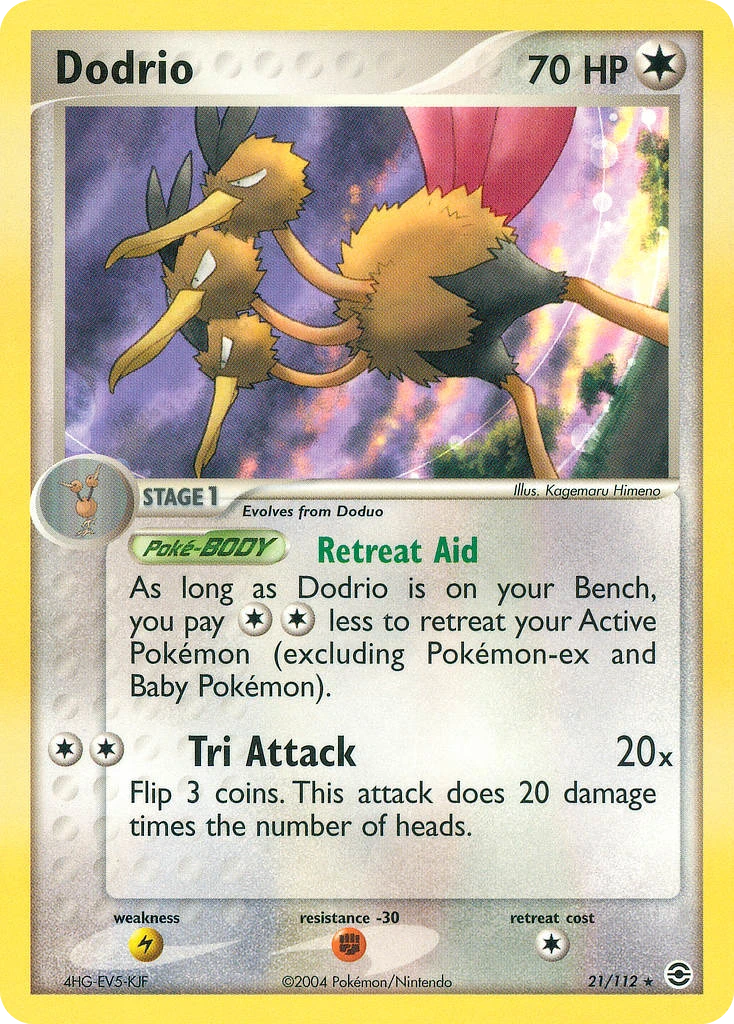 Dodrio 21/112, FireRed & LeafGreen Pokémon card