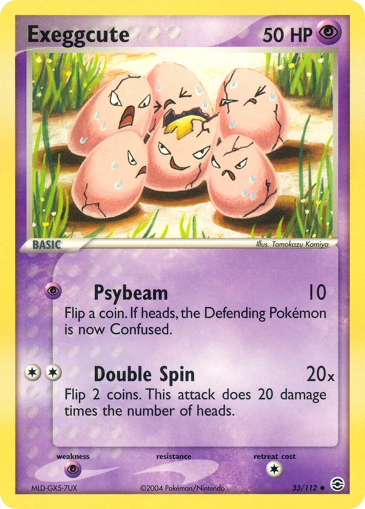 Exeggcute 33/112, FireRed & LeafGreen Pokémon card