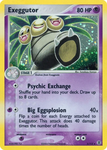 Exeggutor 5/112 from FireRed & LeafGreen