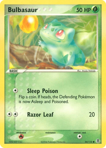 Bulbasaur 54/112 from FireRed & LeafGreen