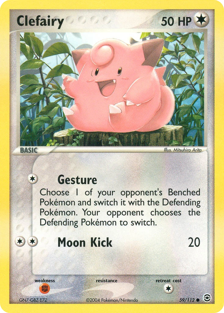 Clefairy 59/112, FireRed & LeafGreen Pokémon card