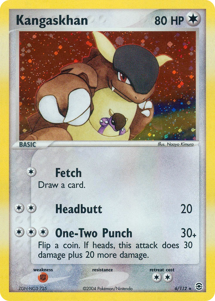 Kangaskhan 6/112, FireRed & LeafGreen Pokémon card