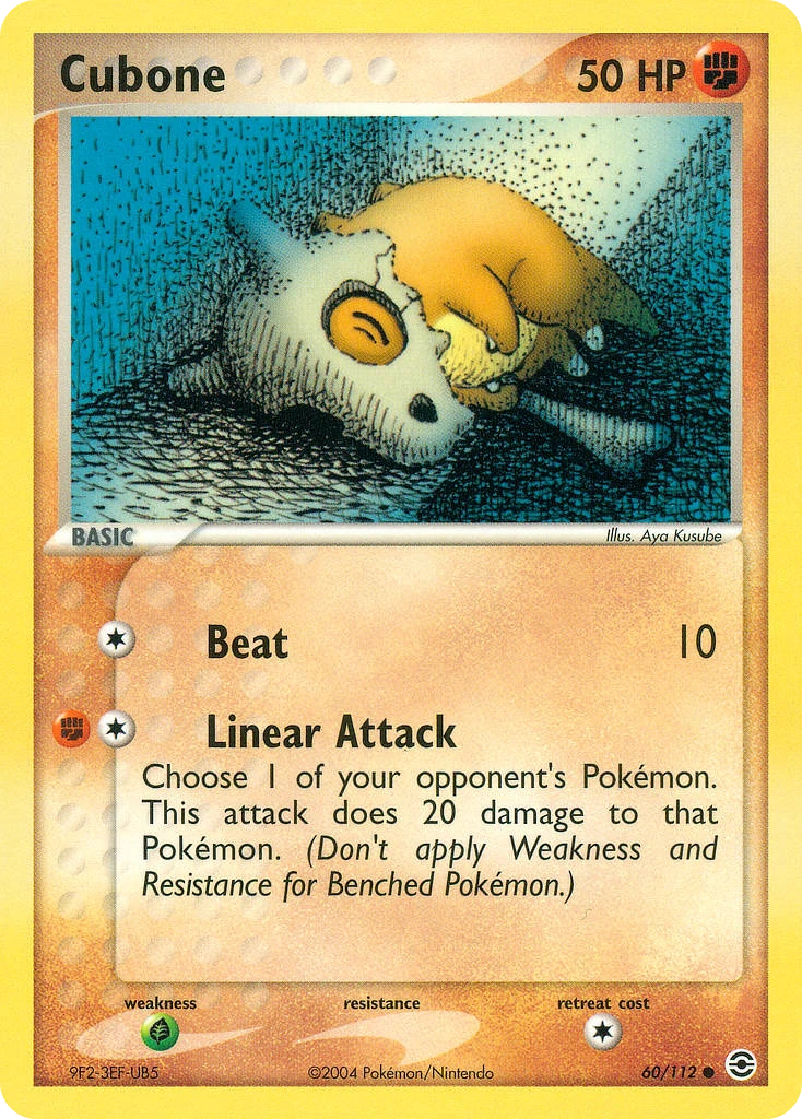 Cubone 60/112, FireRed & LeafGreen Pokémon card