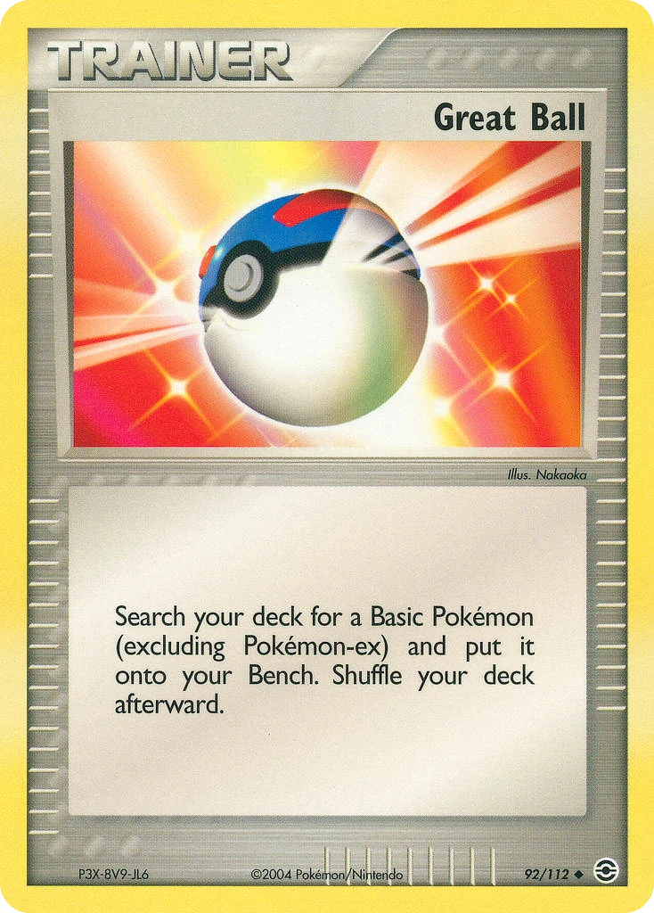 Great Ball 92/112, FireRed & LeafGreen Pokémon card
