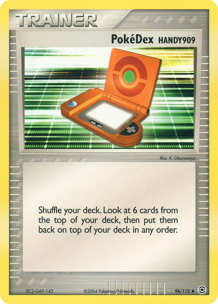 PokéDex HANDY909 96/112, FireRed & LeafGreen Pokémon card