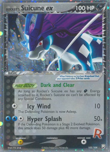 Rocket's Suicune ex 105/109 from Team Rocket Returns