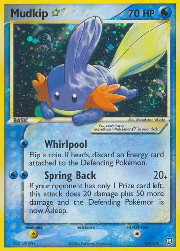 Mudkip ☆ 107/109 from Team Rocket Returns