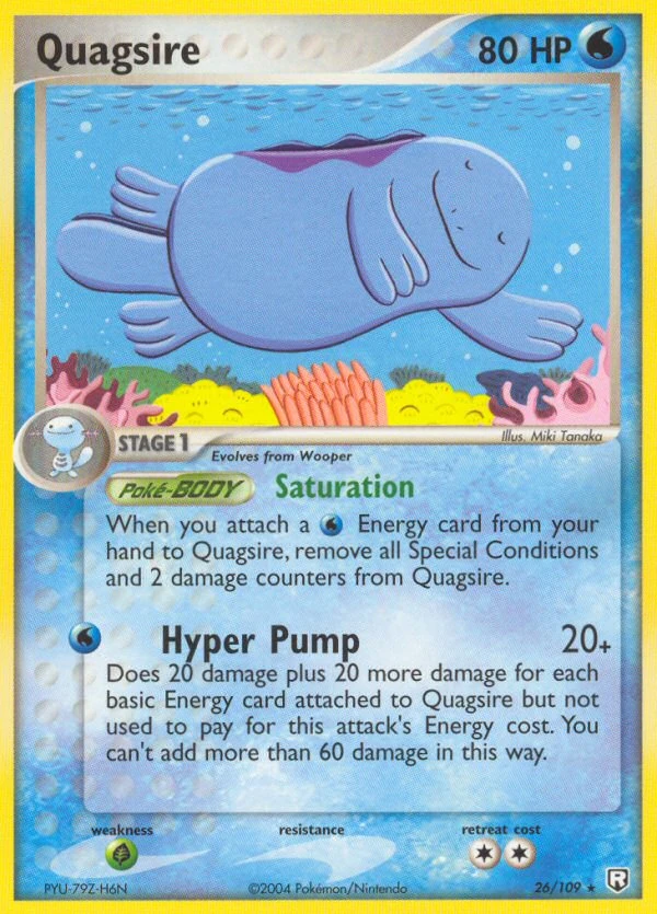 Quagsire 26/109, Team Rocket Returns Pokémon card