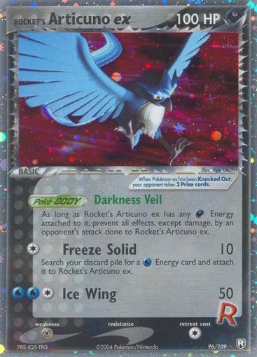 Rocket's Articuno ex 96/109 from Team Rocket Returns
