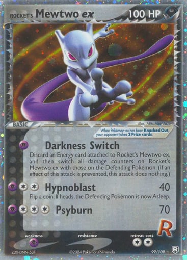 Rocket's Mewtwo ex 99/109 from Team Rocket Returns