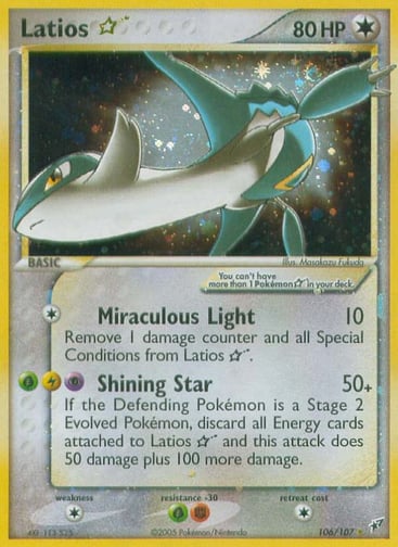 Latios ☆ 106/107 from Deoxys