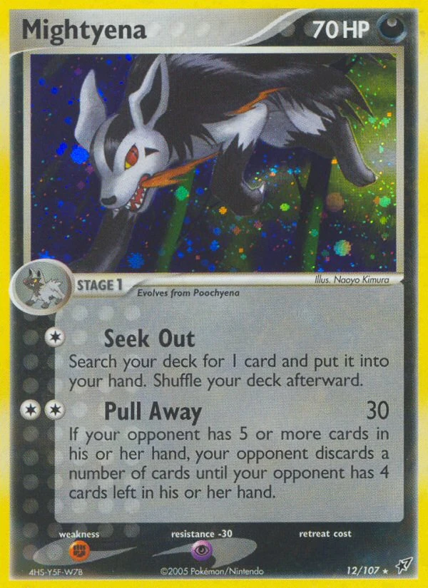 Mightyena 12/107, Deoxys Pokémon card