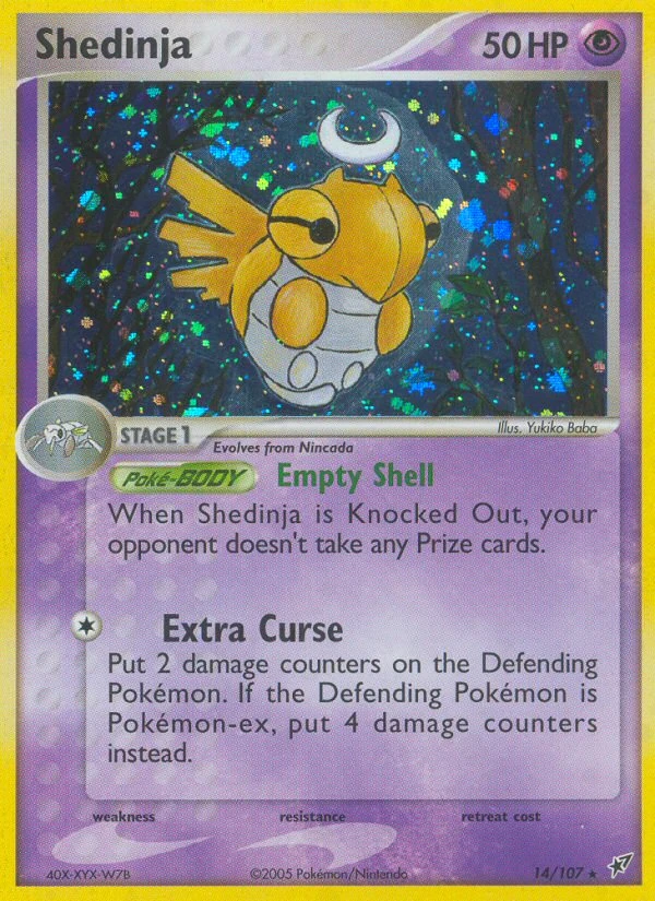 Shedinja 14/107, Deoxys Pokémon card