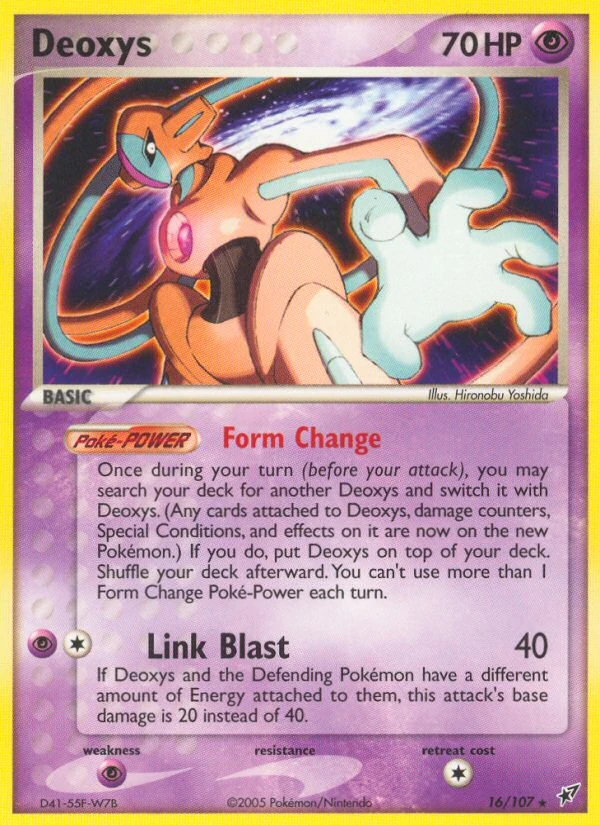 Deoxys 16/107, Deoxys Pokémon card