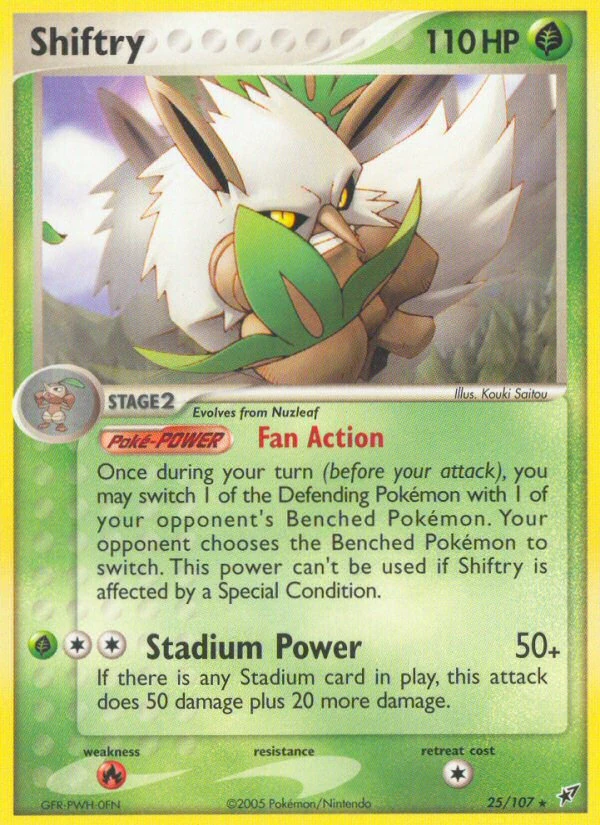 Shiftry 25/107, Deoxys Pokémon card