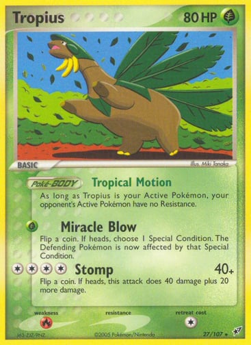 Tropius 27/107 from Deoxys