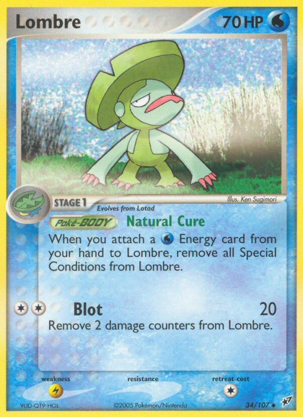 Lombre 34/107, Deoxys Pokémon card