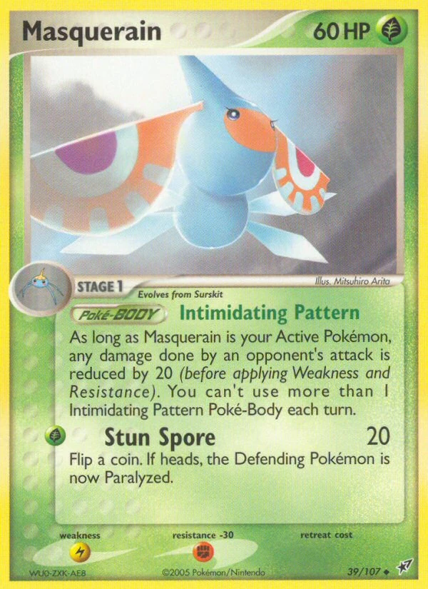 Masquerain 39/107, Deoxys Pokémon card