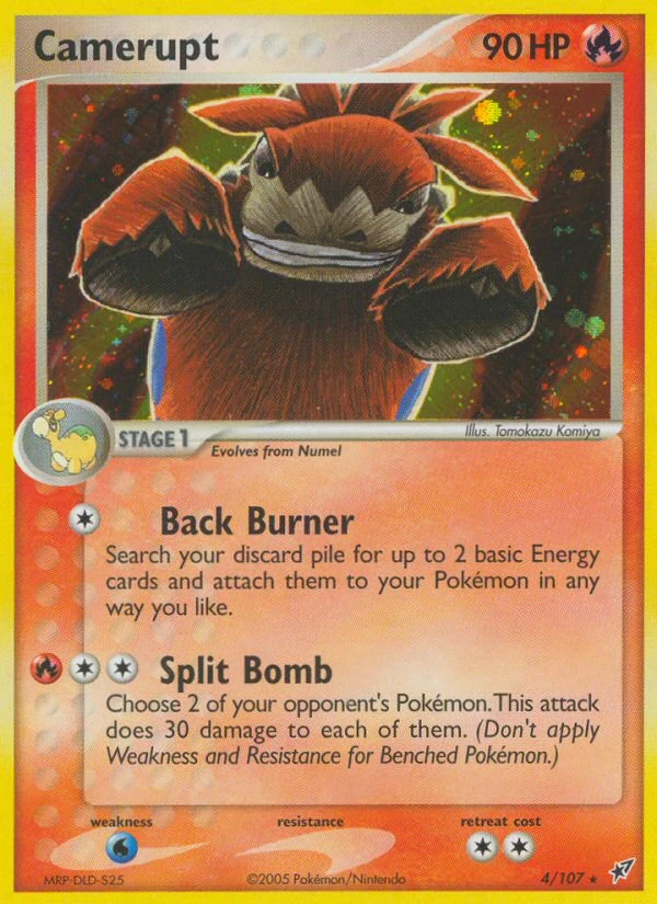 Camerupt 4/107, Deoxys Pokémon card
