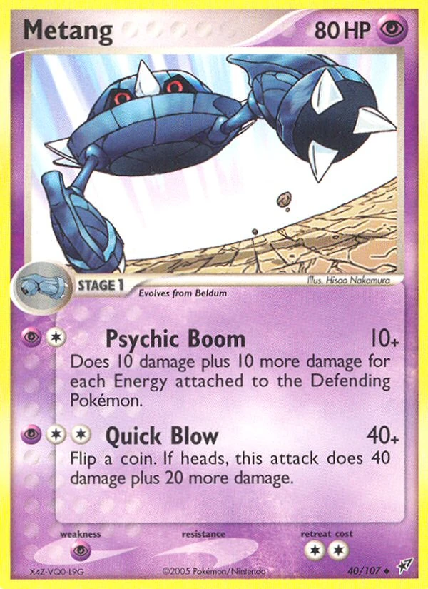 Metang 40/107, Deoxys Pokémon card