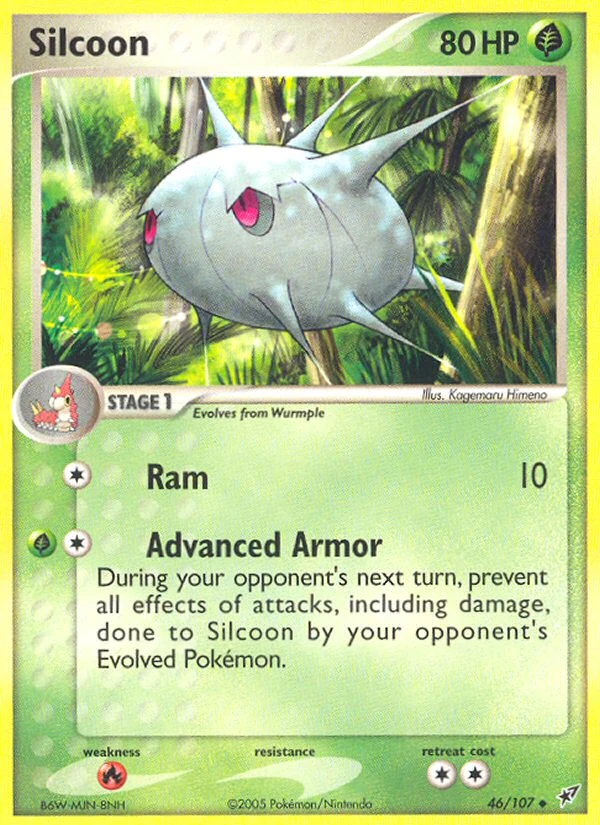 Silcoon 46/107, Deoxys Pokémon card