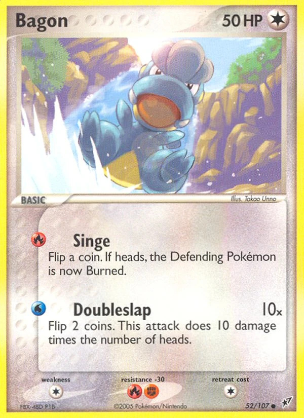 Bagon 52/107, Deoxys Pokémon card