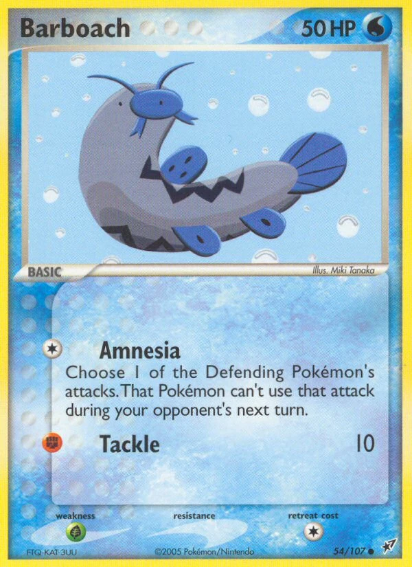 Barboach 54/107, Deoxys Pokémon card