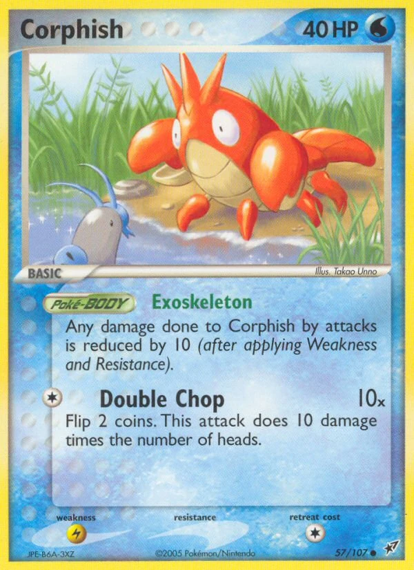 Corphish 57/107, Deoxys Pokémon card