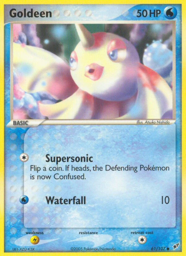 Goldeen 61/107, Deoxys Pokémon card