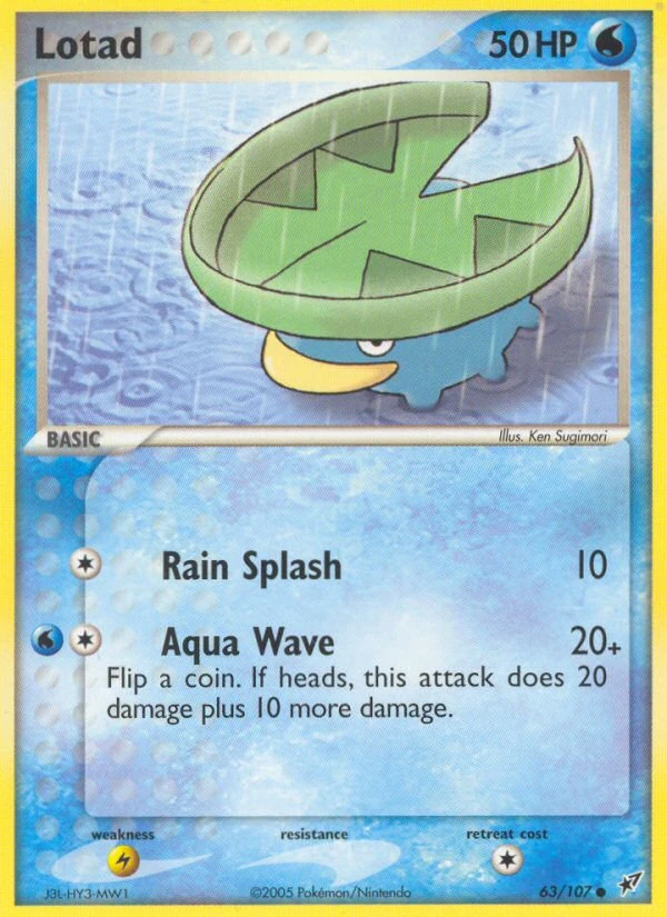 Lotad 63/107, Deoxys Pokémon card