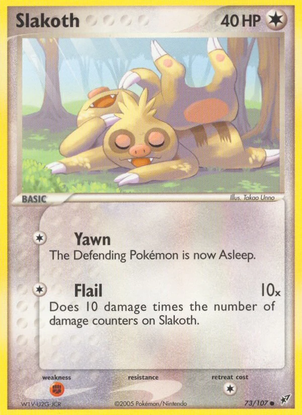 Slakoth 73/107, Deoxys Pokémon card